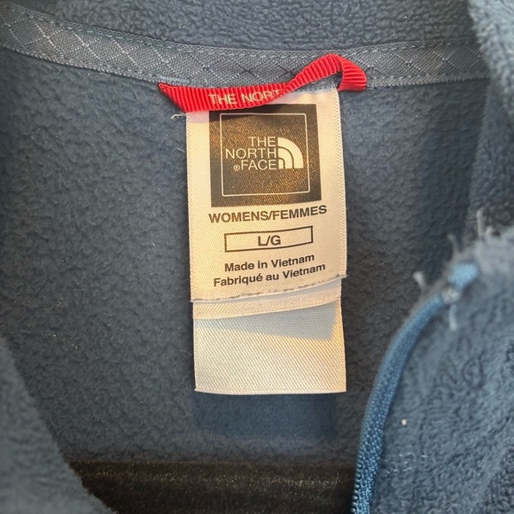 The North Face Women's Blue Zip-Up Fleece - Picture 3 of 4